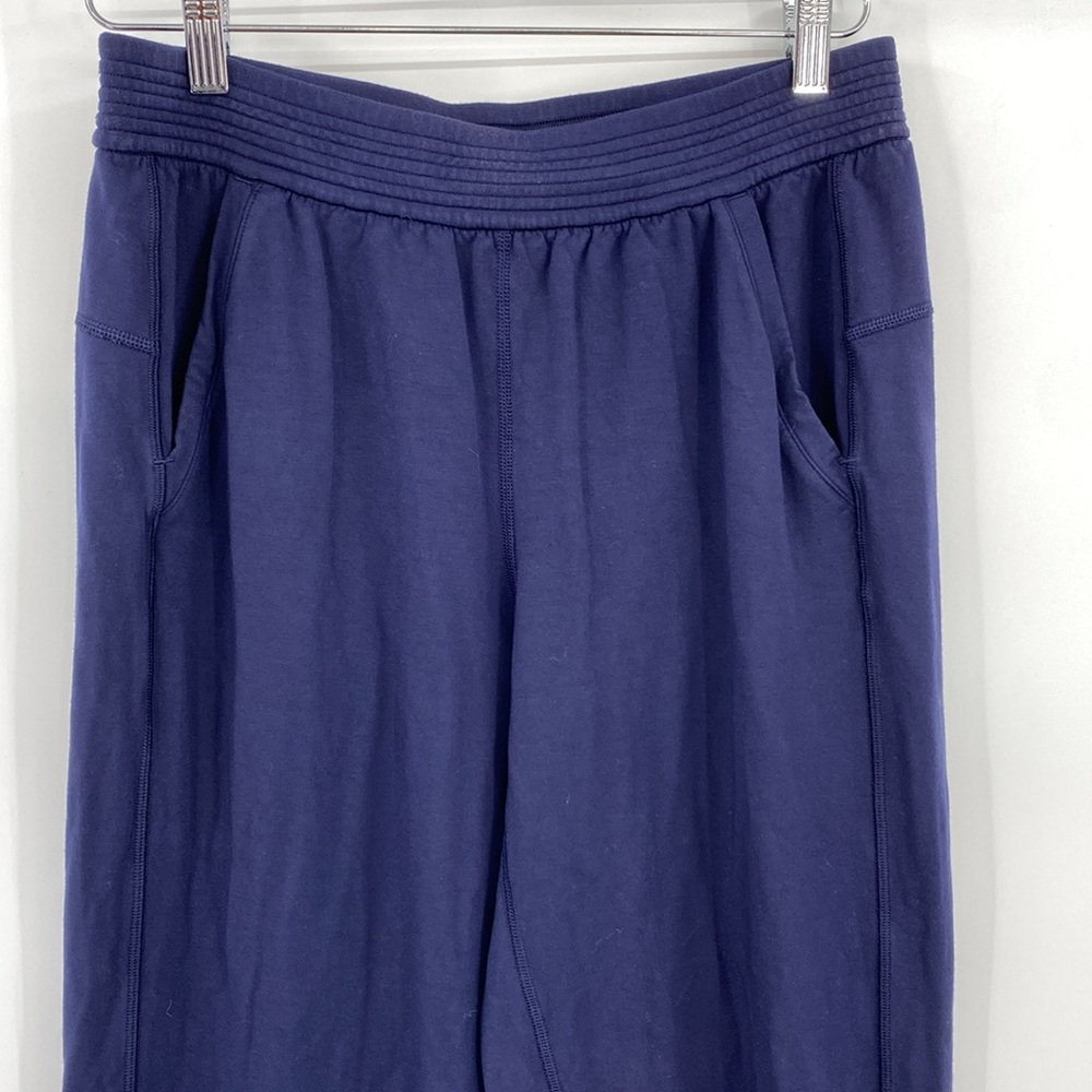 Lululemon Athletica Sweatpants Womens Size 8 Jogger Blue Modal Loose Fit Pull-on